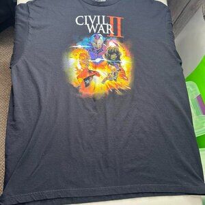 Black Civil War 2 T-shirt Size XXL